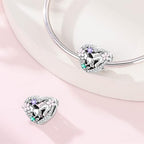 Mother Heart Charms for Bracelets Love Mom Flowers Charm Jewellery for Women - style: Hand held Mom