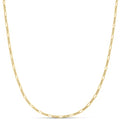 Amazon Essentials 14k Gold or Sterling Silver Plated Figaro Chain Necklace - color: Yellow Gold, size: 18", style: 2 mm