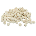 300Pcs Natural Wood Beads, 10mm Small Round Wooden Balls, Unfinished Wooden Beads for Crafts, DIY Jewelry, Dream Catchers - size: 10mm