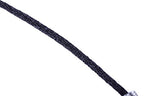 KONMAY 50pcs Black Satin Silk Necklace Cord 2.0mm/18'' with 2'' Extension Chain Lead&Nickel Free - color: Black