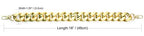 AUMEY Handbag Chain Straps Acrylic Purse Chain Strap Fashionable Replacement Purse Clutches Handles for Purse Handbags DIY Crafts, 18 inch of Each (MSL02-Gold) - color: Msl02-gold