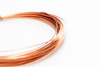 99.9% Pure Copper Wire Dead Soft (Half Round) CDA #110 Made in USA by CRAFT WIRE (5 Feet, 24 Gauge) - size: 24 Gauge, style: 5 Feet