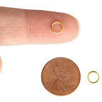 The Beadsmith Open Jump Rings – 6mm, Gold Plated, 18-Gauge Wire Thickness, 144 Pieces – Findings for Making Keychains, Charms, Chain Mail and Body Jewelry - color: Gold, size: 6mm - 18 Gauge