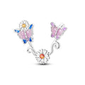 LAZA 925 Sterling Silver Charm for Bracelet Necklace Dangle Love Mom Butterfly Party Charm Beads Pendants DIY Jewelry for Women - color: Butterfly Gerbera