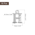 uxcell Rhinestone Letter Charm, Letter Alphabet Dangle Charm Pendant for DIY Bracelets Necklace Jewelry Making