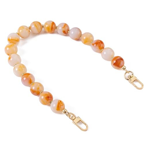 AUMEY Handbag Chain Straps Acrylic Purse Chain Strap Fashionable Replacement Purse Clutches Handles for Purse Handbags DIY (YZL01-Gradient colored) - color: Yzl01-gradient Colored