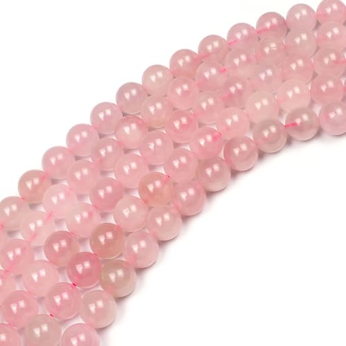 MJDCB 7A Pure Natural Rose Quartz Beads Round Loose Beads for Jewelry Making DIY Bracelet 15" (4mm) - color: Rose Quartz, size: 4mm