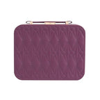 Jewelry Box for Women, Travel Jewelry Organizer Ladies Watch and Jewelry Case Travel Jewelry Case for Necklaces. (Burgundy Red) - color: Burgundy Red