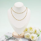 KYUNHOO 13 Feet Rhombus Link Necklace Chains Bulk on Spool Solid Stainless Steel Gold Chain for Jewelry Making with Jump Rings and Lobster Clasps - color: Rhombic Gold
