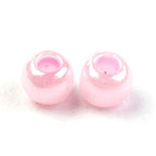 Craftdady 12/0 Round Glass Seed Beads 2mm Opaque Pink Tiny Loose Pony Spacer Beads About 5000Pcs for Jewelry Making Hole: 0.5mm - color: Opaque Pink, 2mm