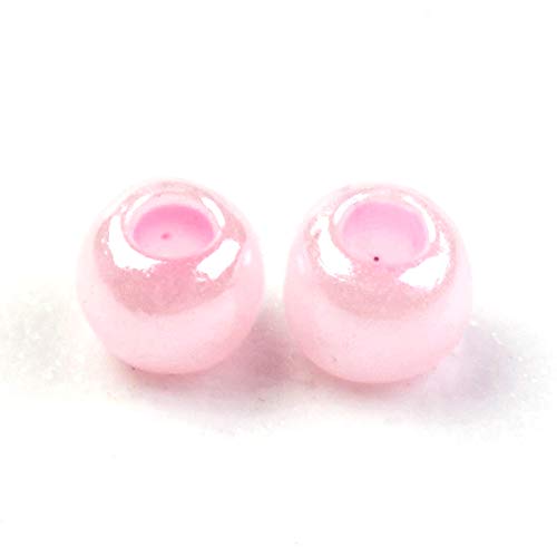 Craftdady 12/0 Round Glass Seed Beads 2mm Opaque Pink Tiny Loose Pony Spacer Beads About 5000Pcs for Jewelry Making Hole: 0.5mm - color: Opaque Pink, 2mm
