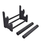 Ikee Design Wooden 2-Tier Bar Bracelet Bangle Jewelry Holder Stand Display Organizer, Wood Bracelet Bangle Holder, 11.75 W x 5.38 D x 8 H in,Black Color - color: Black