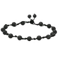 Amazing Gemstone Crystal Anklet Ankle Bracelets for Women - Waterproof Beaded Healing Crystal Anklets, Plus Size Chakra Gemstone Bead Anklet - color: Lava Stone, style: Hand Knotted