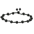 Amazing Gemstone Crystal Anklet Ankle Bracelets for Women - Waterproof Beaded Healing Crystal Anklets, Plus Size Chakra Gemstone Bead Anklet - color: Lava Stone, style: Hand Knotted