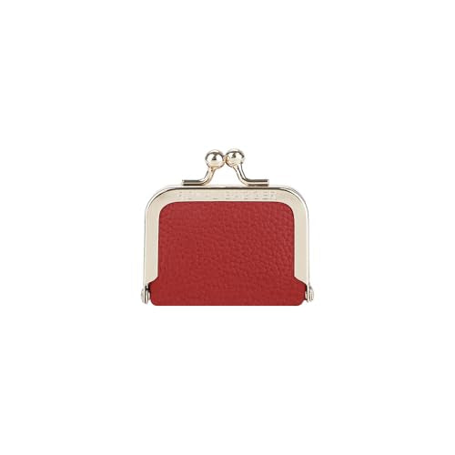 Royal Bagger Genuine Cow Leather Mini Jewelry Box Women's Coin Purse Solid Color Kiss Lock Change Pouch Casual Style Small Storage Bag for Women 1894 (New Black1) - color: New Black1