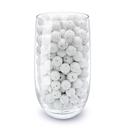 DIYOMR 100Pcs Silicone Beads - 15mm Round Beads for Necklace, Bracelet, Pens & Keychain Making (Gravel) - color: Gravel, size: 15mm