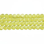 40pcs 10mm Yellow Cat's Eye Heart Stone Loose Gemstone Beads Semi-Precious Craft Supplies for DIY Jewelry Making - color: Heart10mm Yellow
