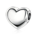 S925 Charms for Bracelets and Necklaces, Gifts for Mothers Nurses Day Graduation, for Girlfriend Family Friend, Bead Pendant, for Pandora, Silver 14K Gold Plated Enamel CZ, DIY Jewelry Making - style: 21 Small Silver Heart Charms