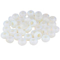 SUNYIK Opalite Large Hole (6mm) Rondelle Loose Charms European Bead fits Bracelet,Jewelry Makings Pack of 20 - color: White-Opalite, size: 14x8mm