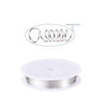 1 Roll 9.84 Feet(3m) 20 Gauge Round Copper Jewelry Bendable Wire Long-Lasting Plated Jewelry Wire Soft Artistic Wires Copper Metal Beading for Jewelry Making Crafts,Silver Color Plated - color: 20 Gauge,Silver Color Plated