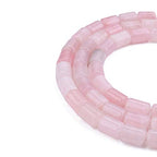 BEADIA Natural Rose Quartz Crystal Cylinder Stone Loose Semi Gemstone Beads for Jewelry Making 10mmx14mm 38cm - color: Rose Quartz, size: 10mm x 14mm