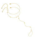 CHESKY 14K Gold Plated Hand Chain Bracelets for Women Set - Dainty Finger Ring Bracelet Stack Adjustable Hand Chains Durable Beaded Bracelets Trendy Simple Body Jewelry Gift for Women - style: 2tennis bead bracelet-gd