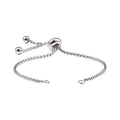 DanLingJewelry 10pcs 304 Stainless Steel Adjustable Slider Bracelet Slider Extender Chains Friendship Bracelets for Jewelry Making DIY 8 Inches(210mm) P - color: StyleⅫ-10 pcs-Platinum