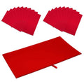 20-Pack Foam Cushion Flocked Jewelry Pads - Flat Full Size - Rings, Necklaces, Bracelets, Watches Presentation - Red by The Display Guys - color: Red, size: Insert - Flat Pad (20-Pack)