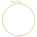 Dremmy Studios Dainty Gold Choker Necklace for Women 14K Gold Plated Coin Disc Figaro Layered Beaded Flat Mariner Sideways Cross Wishbone Link Clavicle Necklaces - style: 1.9mm Snake Chain