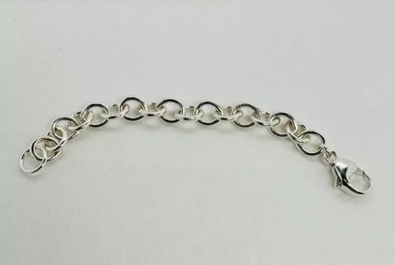 Sterling Silver 5.5mm Thick Necklace Extender 2"-6"