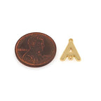 26pcs 18k Gold Filled Letter Charms,Initial Charms,Letter Pendants for DIY Bracelet Necklace Jewelry Making - color: letter style 1