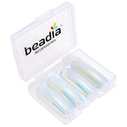 BEADIA Curved Opal Stone Beads 36x10mm 4pcs for DIY Bracelet Jewelry Making - color: Opal
