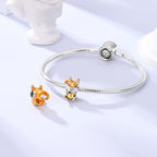 LAZA 925 Sterling Silver Charm for Bracelet Necklace Dangle Love Mom Butterfly Party Charm Beads Pendants DIY Jewelry for Women - color: Lovely Cute Squirrel