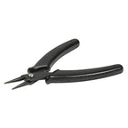 The Beadsmith Hi-Tech Round Nose Pliers, 5.5 inches (140mm) with high Carbon Steel Head, Black Comfort Grip Handle with Spring, Tool for Jewelry Making, Electronics or Micro Mechanics