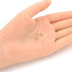 4pcs Adabele Real 1/20 14K Gold Filled 4mm Ball Earring Post Findings Open Ring 4pcs Earring Backs Non Tarnish for DIY Earrings Jewelry Making JK1-D4 - color: 14K Gold Filled, size: 4mm ball/dot - 2 Pairs