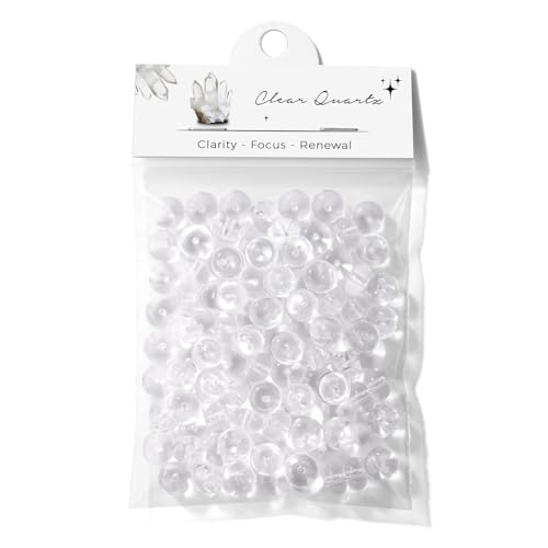 Raicegs 100pcs 5×8mm Rondelle Clear Quartz Beads Natural Gemstone Beads Abacus Disk Stone Loose Beads for Jewelry Making DIY Bracelets Necklace - color: Clear Quartz, size: 5×8mm Rondelle