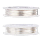 BENECREAT 20 Gauge Wire Jewelry Silver Copper Wire Tarnish Resistant Beading Wire for Craft Jewelry Making, Wreaths, Weaving, Pendant Wrapping, 33 Feet - color: Silver, size: 20-Gauge(33-Feet/11-Yard)