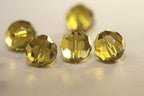 100pcs Adabele Austrian 4mm (0.16 Inch) Small Faceted Loose Round Crystal Beads Khaki Green Compatible with 5000 Swarovski Crystals Preciosa SS2R-419 - color: Khaki Green, size: 4mm Small (100pcs)