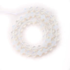 8mm Natural Opal Gemstone Faceted Clovers Beads Four-Leaf Spacer Loose Beads for DIY Jewelry Making Beads - color: Opal
