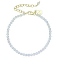 Faceted Bracelet for Women, Certified 925 Sterling Silver with 18K Gold Vermeil Healing Crystal Bracelets for Women - Crystals and Healing Stone Bracelet Women Jewelry for Gift - color: Clear Quartz