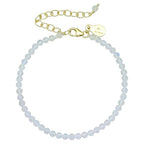 Faceted Bracelet for Women, Certified 925 Sterling Silver with 18K Gold Vermeil Healing Crystal Bracelets for Women - Crystals and Healing Stone Bracelet Women Jewelry for Gift - color: Clear Quartz