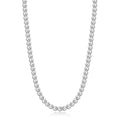 AMITER Stainless Steel Bead Necklace, 3mm/ 4mm/ 5mm/ 6mm/ 8mm Ball Beaded Chain Necklaces for Women & Men - size: 30 Inches, style: 6mm Silver