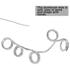 YEQIN 12 Gauge Aluminum Wire, 105 Feet 2mm Bendable Metal Craft Wire for Sculpting, Armature, Jewelry Making, Floral Making, Doll Making, Modelling, Crafting, Bonsai Training (Silver) - color: Silver