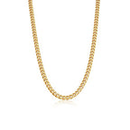 Monily Stainless Steel Mens Cuban Link Chain Silver 18K Gold Chain for Men Hip Hop Mens Jewelry - color: c. 8mm width-gold-plated, size: 22 Inches