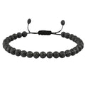 Amazing Gemstone Crystal Anklet Ankle Bracelets for Women - Waterproof Beaded Healing Crystal Anklets, Plus Size Chakra Gemstone Bead Anklet - color: Lava Stone, style: Plain
