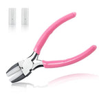 Flat Nose Pliers for Jewelry Making with 2 Replacement Tips, 5 Inch Soft Jaw Pliers with Consistent Grip, Wire Straightener for Beading, Looping, Gripping, Shaping - style: Flat Soft Jaw Pliers