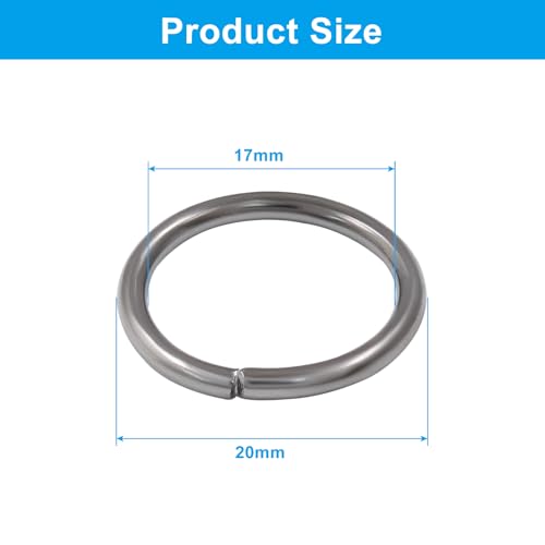Litoexpe 20mm Open Jump Rings 150 Pcs with a Box, 2mm Thickness Rings Connectors for Necklace Bracelet Jewelry Making (Gun Black) - color: Gun Black