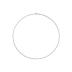 Amazon Essentials 14k Gold or Sterling Silver Plated Figaro Chain Necklace - color: Silver, size: 18", style: 2 mm