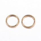 HDSupplies 100 Pieces - 304 Gold Tone Stainless Steel Jump Rings - 13mm - 15 Gauge (1.5mm Thickness) - color: Gold Tone Stainless Steel, size: 13mm / 1.5mm Thick / 15 Gauge