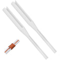 KFHENSOMR Rosary Cord Knotting Tool Dual-Head Twine Knotting Tool Rosary Making Supplies Cord Tying Kit Knot Tying Tools for Beads for Beads Making White ABS (2-Pack)